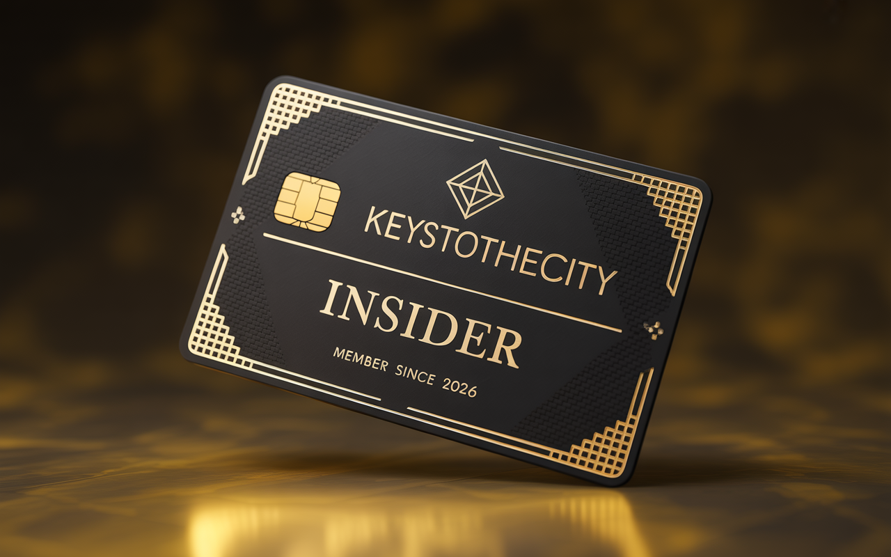 Keys to the City — Exclusive Gold Membership Card